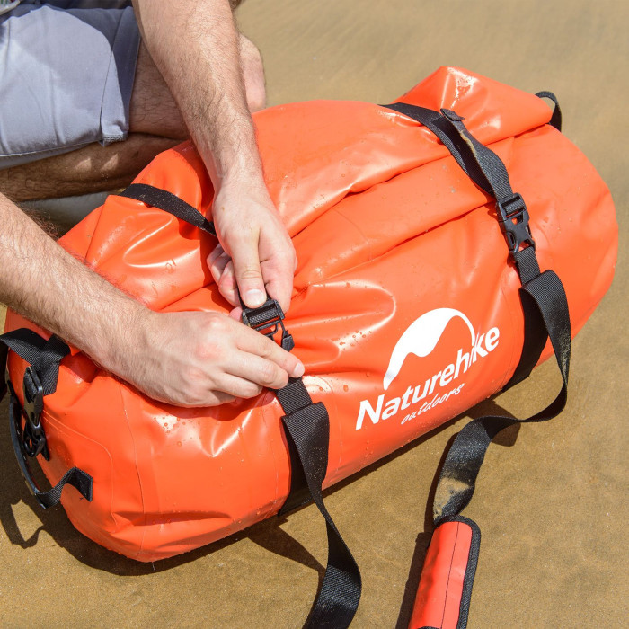 Сумка-баул водонепроницаемая Naturehike NH20FSB03, 90 л, красная  