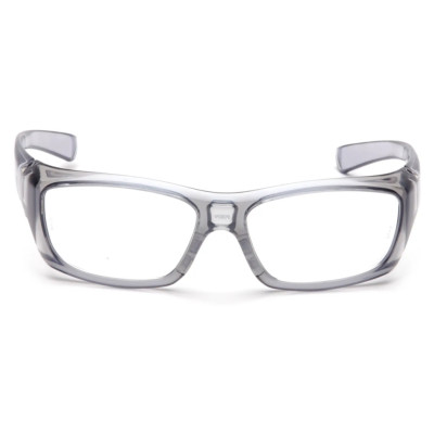 Очки Pyramex Emerge T-Gray (clear) RX-able, прозрачные в полупрозрачной серой оправе
