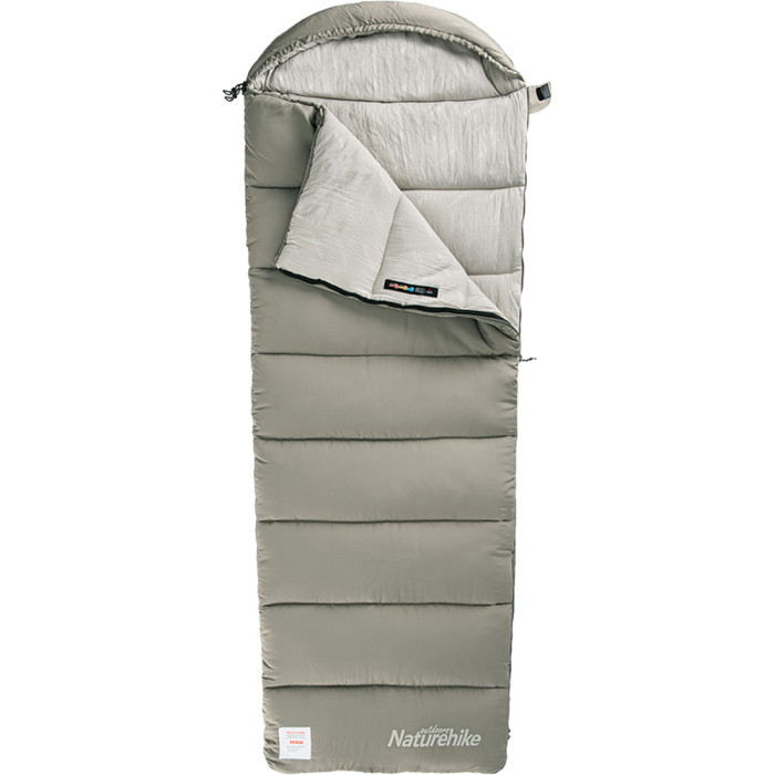 Спальный мешок с капюшоном с обычным мешком для хранения Naturehike M180 CNK2350WS023 левый, светло-зеленый  