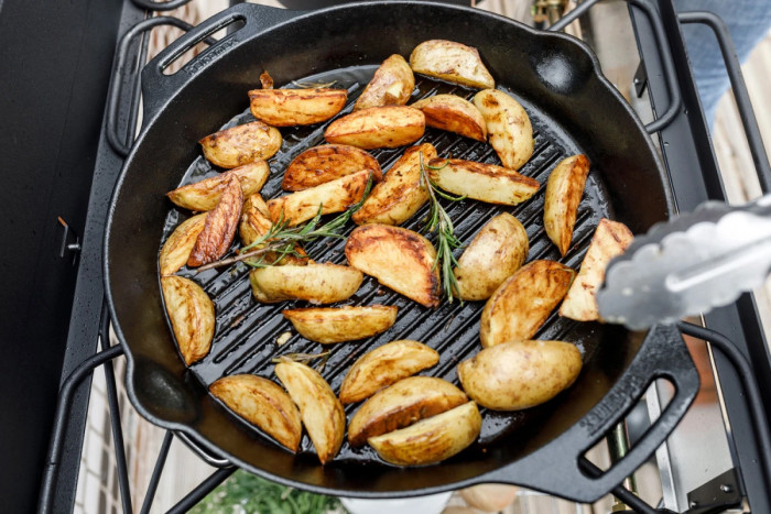 Сковорода-гриль чугунная Petromax Grill Fire Skillet с ручками-петлями 30 см  