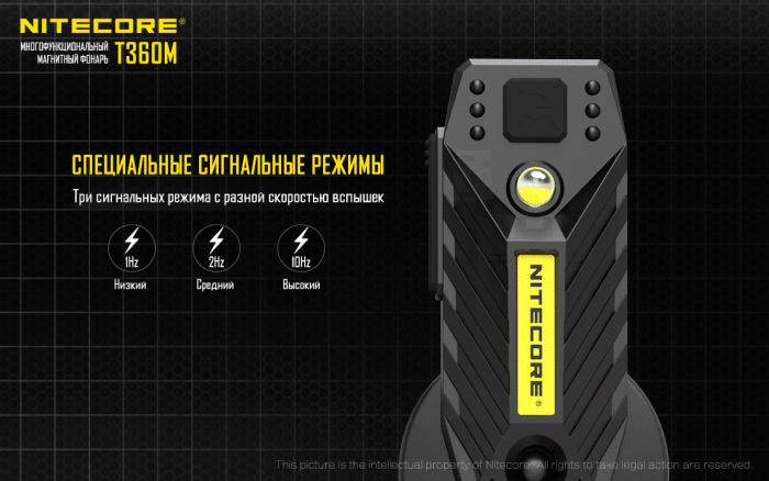 Портативный фонарь Nitecore T360M, 45 люмен  