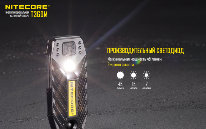 Портативный фонарь Nitecore T360M, 45 люмен  