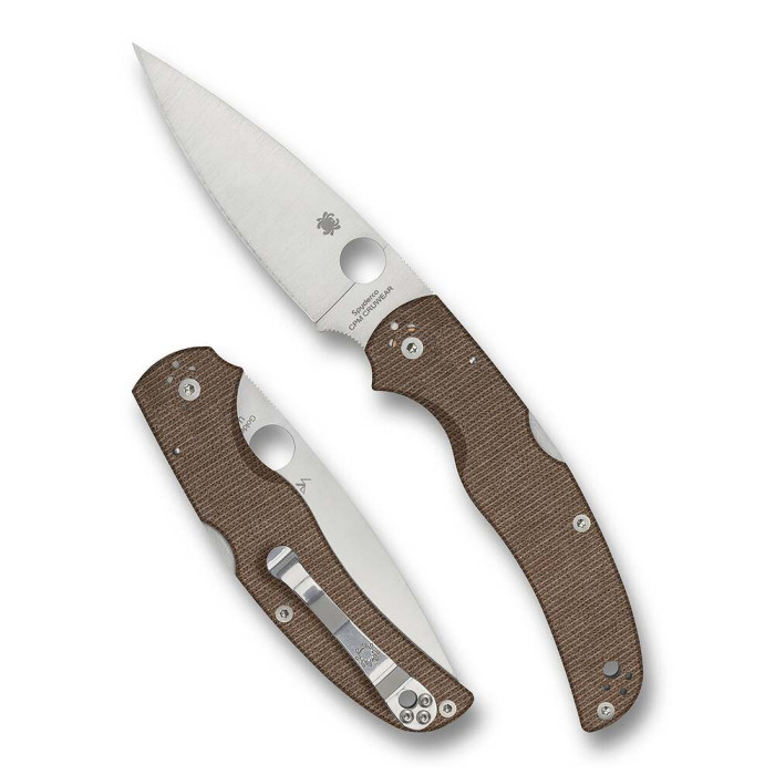 Нож Spyderco Native Chief, Brown Canvas Micarta brown  