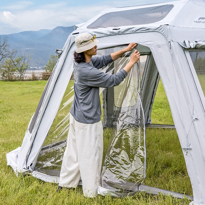 Палатка восьмиместная надувная Naturehike Gen Air FL CNK2550WS046, светло-серая  