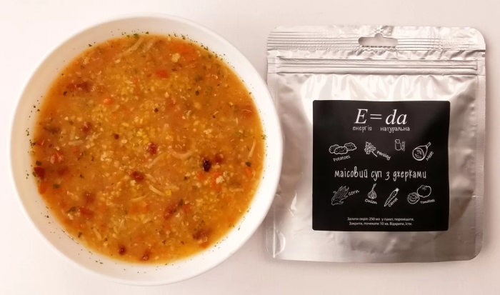 Маисовый суп с джерками E=da (E=da-19)  