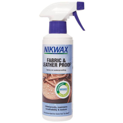 Пропитка для обуви Nikwax Fabric &amp; leather spray 300ml (ткань и кожа)