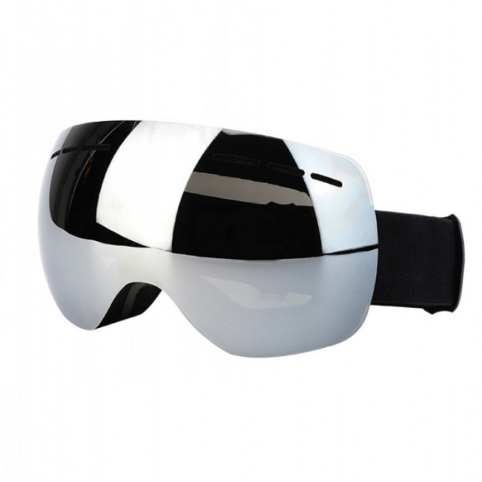Маска для лыж и сноуборда Sposune HX021-3 Matte Black-Mirror Grey  