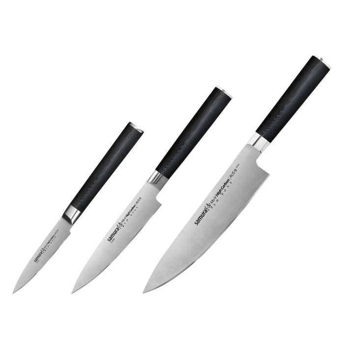 Набор из 3-х кухонных ножей Samura Mo-V SM-0220  