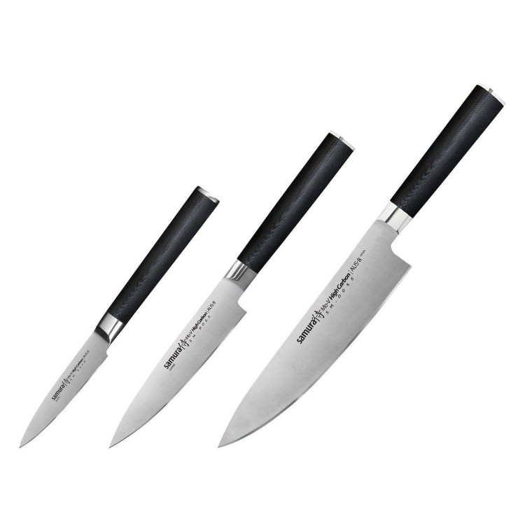 Набор из 3-х кухонных ножей Samura Mo-V SM-0220 