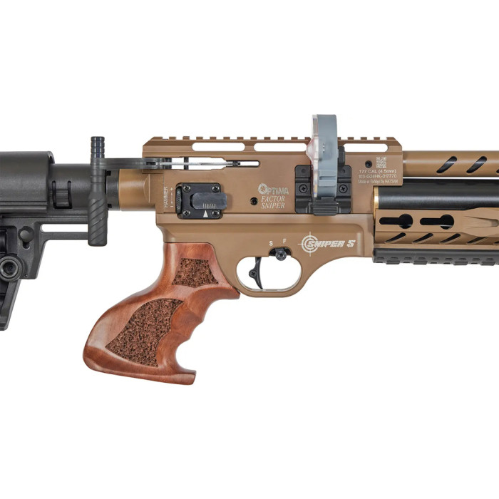 Пневматическая винтовка Optima Factor Sniper S PCP, 4,5 мм ц:fde  