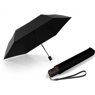 Зонт Knirps U.200 Black Black UV Coating Авто / Складной / 6спиц / D97x26см