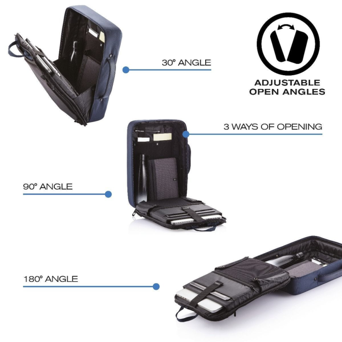 Рюкзак XD Design Bobby BIZZ серый, защита от краж, порезов  