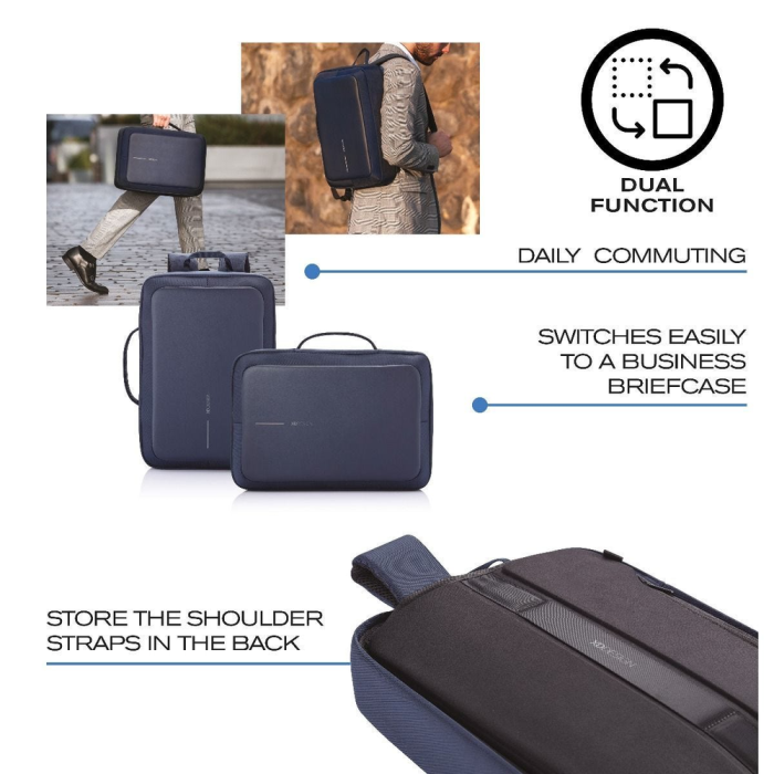 Рюкзак XD Design Bobby BIZZ серый, защита от краж, порезов  