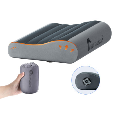 Надувная подушка анатомическая Flextail Zero Pillow, серая