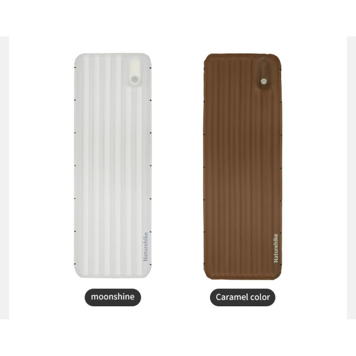 Матрас надувной одинарный Naturehike CNK2450WS035, 95 мм, со встроенной помпой, коричневый  