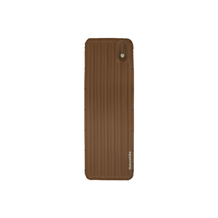 Матрас надувной одинарный Naturehike CNK2450WS035, 95 мм, со встроенной помпой, коричневый  
