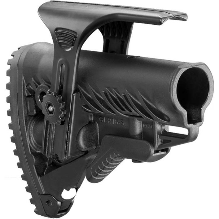 Приклад FAB Defense для М16/AR15 с регулируемой щекой black (glr16cp) 