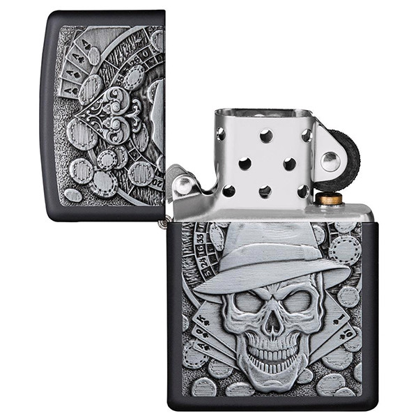 Зажигалка Zippo 218 Gambling Skull (49183)  