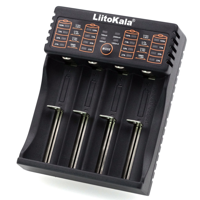 Зарядное устройство Liitokala Lii-402, Ni-Mh/Li-ion/Li-Fe/LiFePO4, USB, Powerbank  