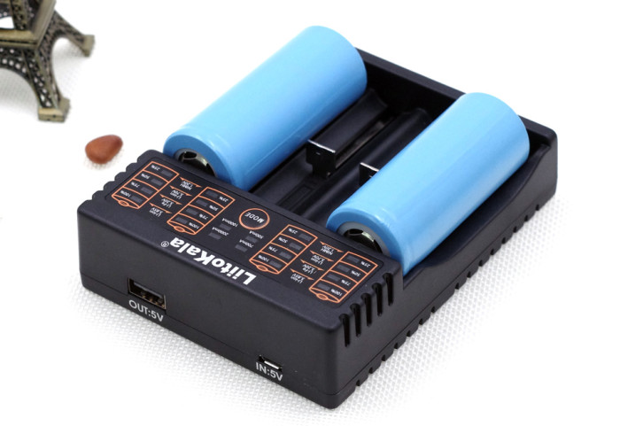 Зарядное устройство Liitokala Lii-402, Ni-Mh/Li-ion/Li-Fe/LiFePO4, USB, Powerbank  