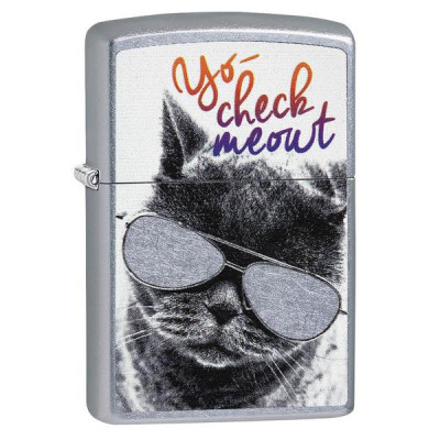 Зажигалка Zippo 207 Cat With Glasses Design 29619