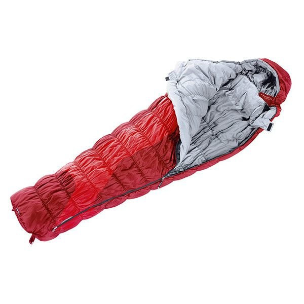 Спальный мешок Deuter Exosphere -4° 5520 fire-cranberry, правый  