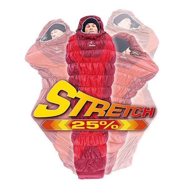 Спальный мешок Deuter Exosphere -4° 5520 fire-cranberry, правый  