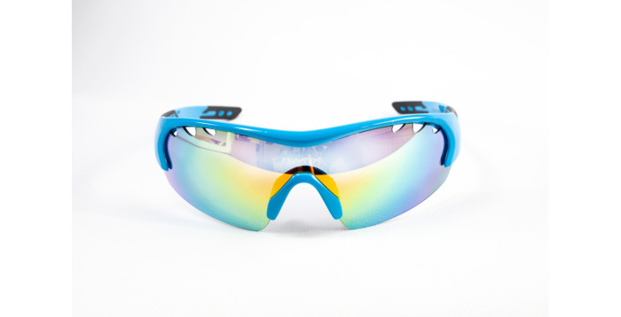 Очки Lynx Detroit Palmira shiny metallic blue/orange  