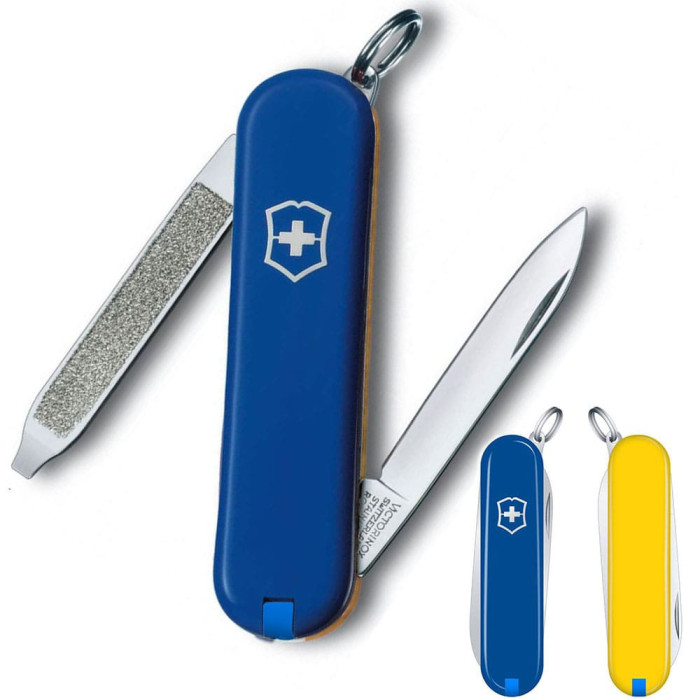 Нож Victorinox Escort Ukraine 58мм/6функ/син-желт 