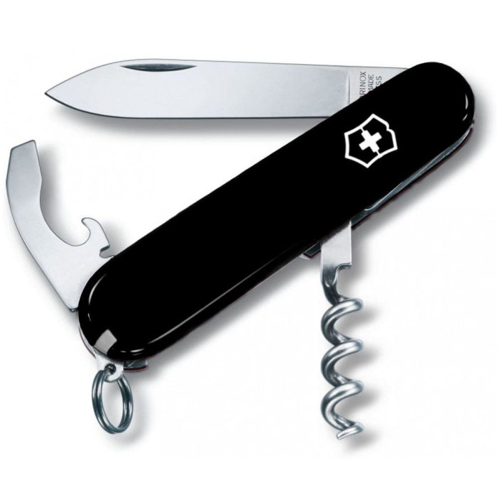 Нож Victorinox Waiter 84мм/9функ/черный  