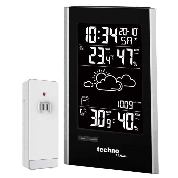 Метеостанция Technoline WS9060 Black/Silver (WS9060)  