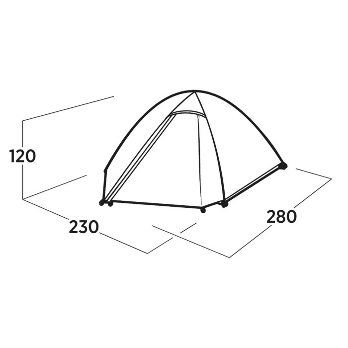 Палатка трехместная Easy Camp Rondane 3 (120470)  