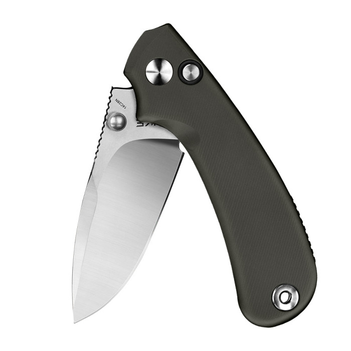 Нож складной карманный Ruike P736-AK, (7.5 см) 14C28N / алюминий, серый  