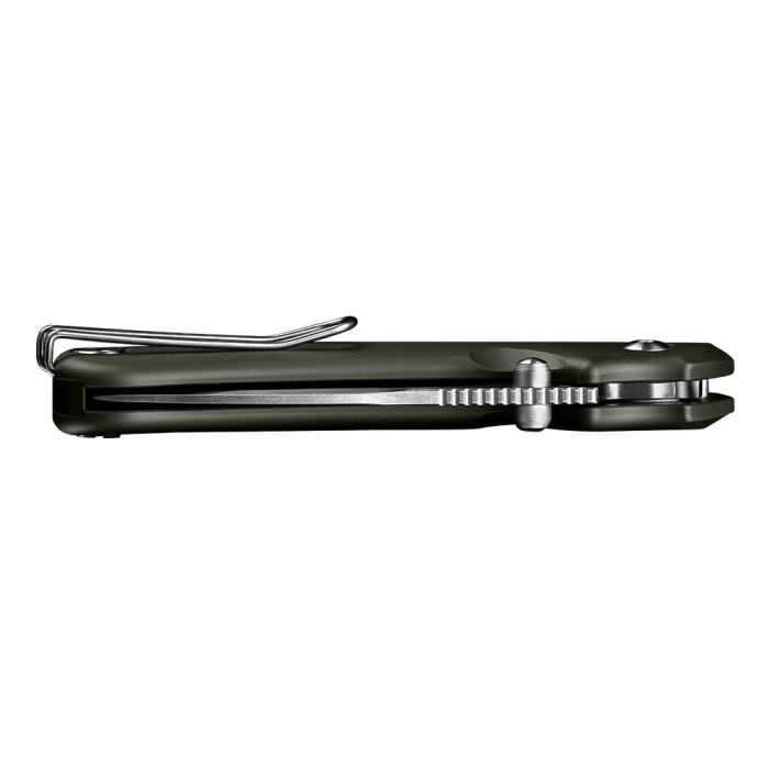 Нож складной карманный Ruike P736-AK, (7.5 см) 14C28N / алюминий, серый  