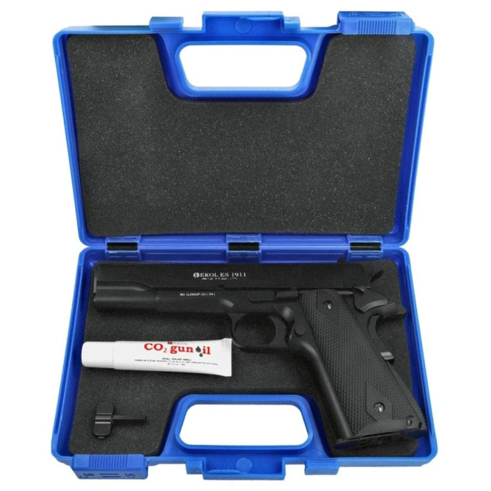 Пневматический пистолет EKOL ES 1911, калибр 4,5 мм (.177), черный  