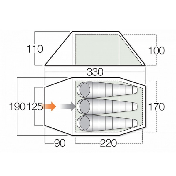 Палатка Vango Meteor 300  