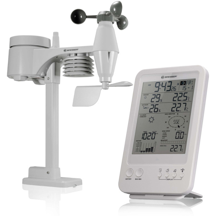 Метеостанция Bresser Weather Center 5-in-1 White (7002511) (925915)  
