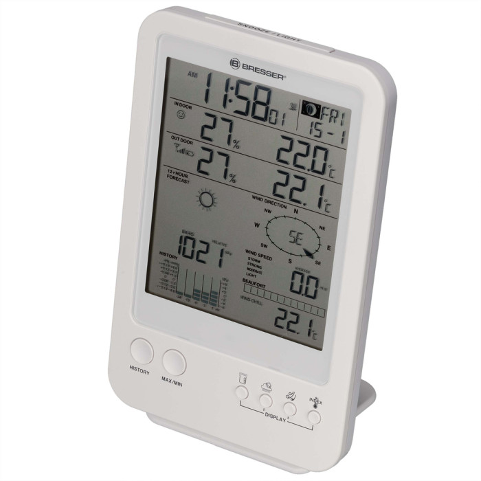 Метеостанция Bresser Weather Center 5-in-1 White (7002511) (925915)  