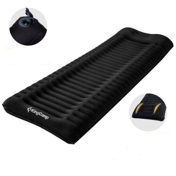 Надувной коврик KingCamp DELUEX COMFORT (KM1904) BLACK  
