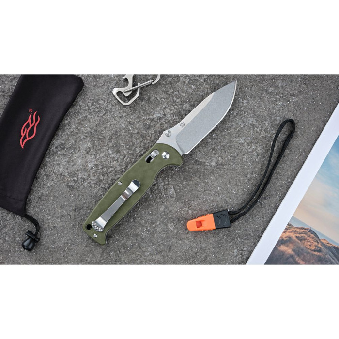 Нож Ganzo G7412-WS, зеленый  