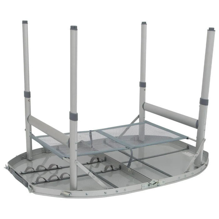 Стол Bo-Camp Premium Oval 100x70 cm Grey (1404424)  