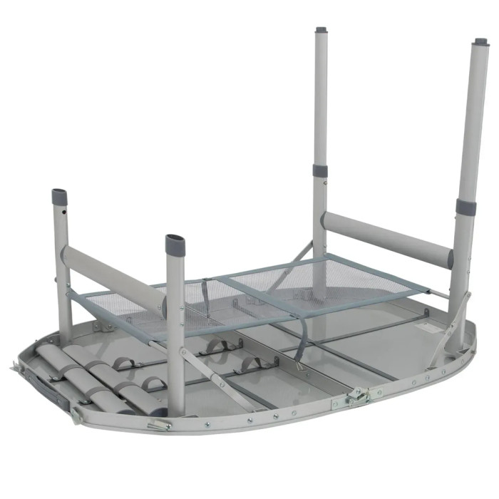 Стол Bo-Camp Premium Oval 100x70 cm Grey (1404424)  
