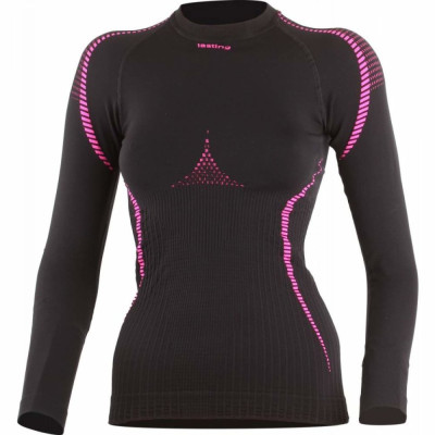 Термофутболка Lasting SITA 9040 черно-розовый, женская, S/M