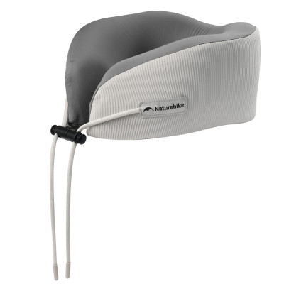 Подушка хлопковая для шеи, с памятью Naturehike CNK2450WS019, серая