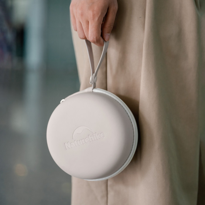 Подушка хлопковая для шеи, с памятью Naturehike CNK2450WS019, серая  