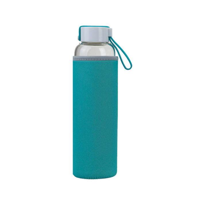 Бутылка для воды Summit MyBento Eco Glass Bottle Neoprene Cover голубая 550 мл  
