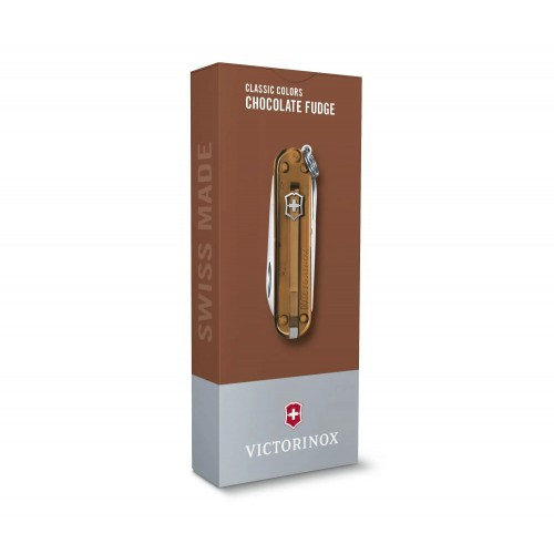 Нож-брелок Victorinox Classic SD Transparent Colors (0.6223.T55G) 7 функций, 58 мм, Gift Box  
