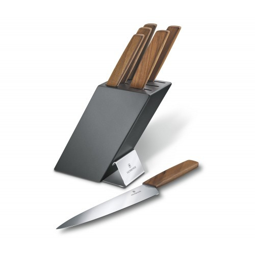 Набор кухонный Victorinox Swiss Modern Cutlery Block 6 шт с подставкой (Vx67186.6)  