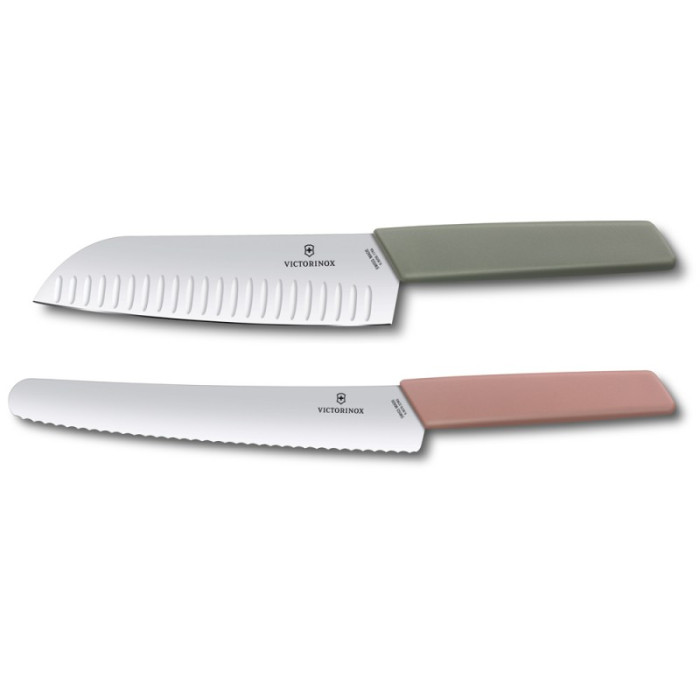 Набор кухонный Swiss Modern Kitchen Set 2шт c цветн. ручками (2 ножа) (GB) 