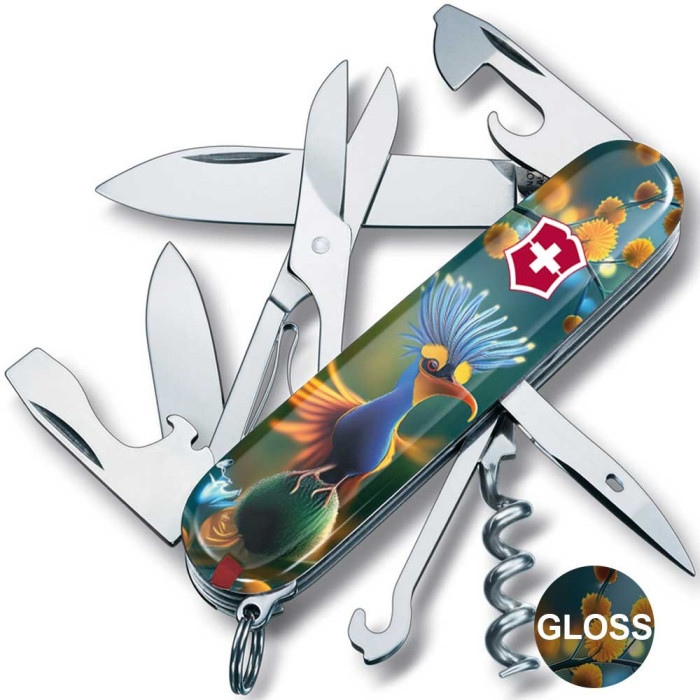 Складной нож Victorinox CLIMBER DESIGN Яркая птичка  